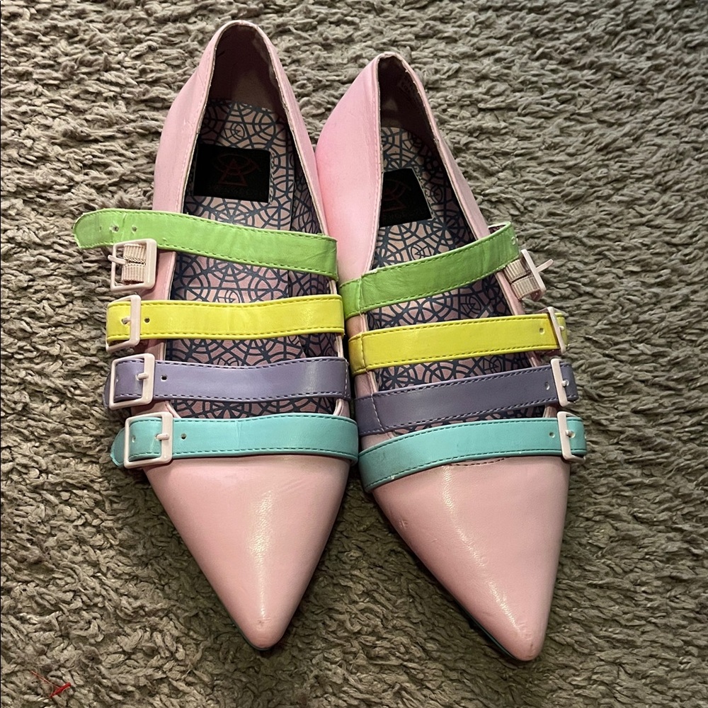 Strange cvlt Coven flat Multicolor Strappy Flats